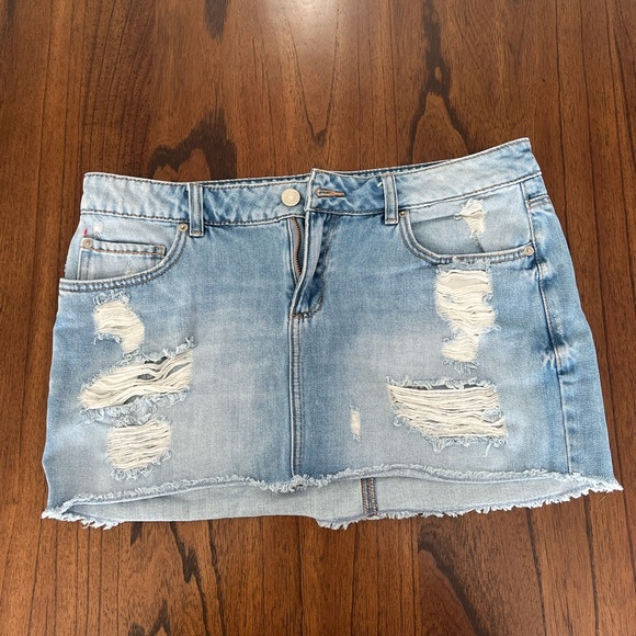 Garage denim mini skirt - Picture 1 of 3